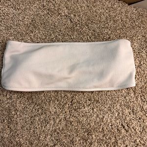 White bandeau top